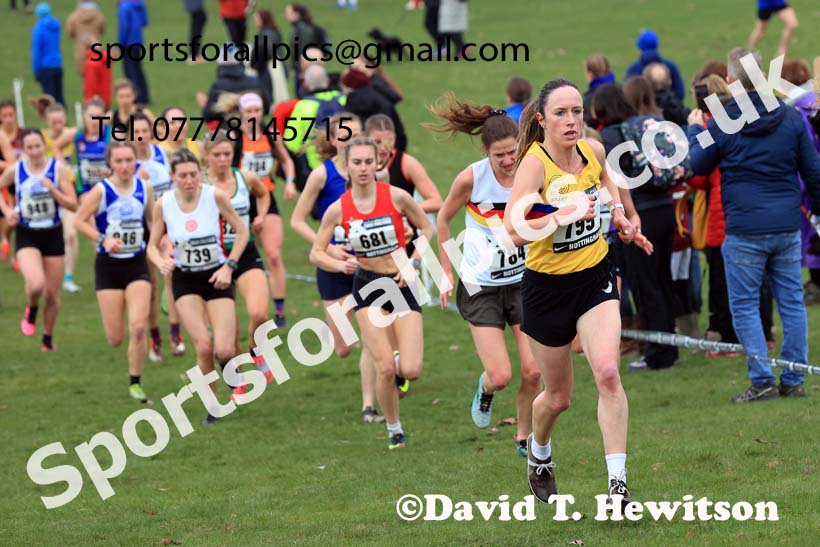 Senior Women, 2024 CAU Inter Counties Cross Country Champs., Wollaton Park, Nottingham. Photo: David T. Hewitson/Sports for All Pics
